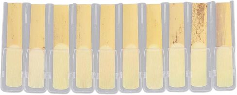 Bb Saxophone Reeds Bb Soprano Sax Reeds 2.5 Strength Professional Saxophone Reeds with Unfiled Design for Beginners Professionals(10PCS) in Kuwait