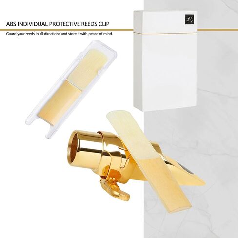 Bb Saxophone Reeds Bb Soprano Sax Reeds 2.5 Strength Professional Saxophone Reeds with Unfiled Design for Beginners Professionals(10PCS) in Kuwait