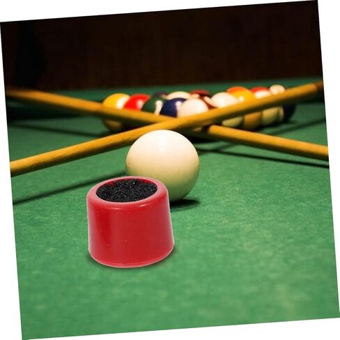 مجموعة إكسسوارات طباشير السنوكر من الجلد من BESPORTBLE، مجموعة ملحقات لرف حمام السباحة، طرف مشكل، حامل الطباشير in Saudi Arabia