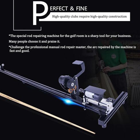 Billiard Cue Stick Repairer - 7 in 1 Multifunctional Snooker Cue Repairing Machine for Club Straightening and Leather Replacement with Tips Clamp Repair Tool in Saudi Arabia