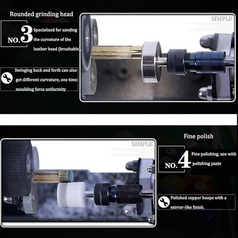 Billiard Cue Stick Repairer - 7 in 1 Multifunctional Snooker Cue Repairing Machine for Club Straightening and Leather Replacement with Tips Clamp Repair Tool in Kuwait