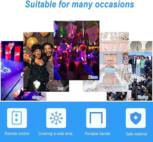 1500W Portable Snow Machine with Remote Control, Snow Effects, Suitable for Stage Effects, Christmas, Weddings, Parties. in Saudi Arabia