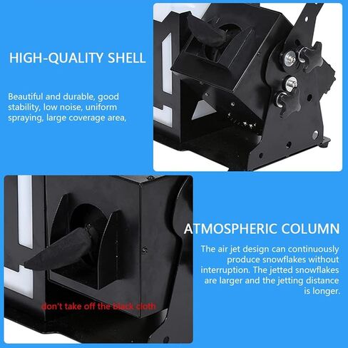 1500W Portable Snow Machine with Remote Control, Snow Effects, Suitable for Stage Effects, Christmas, Weddings, Parties. in Saudi Arabia