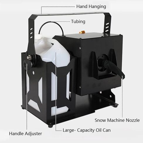 1500W Portable Snow Machine with Remote Control, Snow Effects, Suitable for Stage Effects, Christmas, Weddings, Parties. in Saudi Arabia