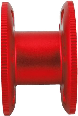 بكرة بكرة إصبع للغوص من سبائك الألومنيوم، سوداء، حجم صغير - مقاومة متينة للتآكل، استخدام مريح مع القفازات، مثالية للغوص الفني والكهف (أحمر) in Kuwait