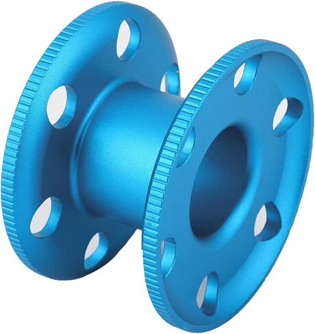 بكرة بكرة إصبع الغوص من سبائك الألومنيوم، سوداء، حجم صغير - مقاومة متينة للتآكل، استخدام مريح مع القفازات، مثالية للغوص الفني والكهف (أزرق) in Kuwait