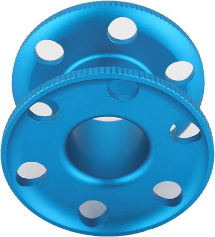 بكرة بكرة إصبع الغوص من سبائك الألومنيوم، سوداء، حجم صغير - مقاومة متينة للتآكل، استخدام مريح مع القفازات، مثالية للغوص الفني والكهف (أزرق) in Kuwait