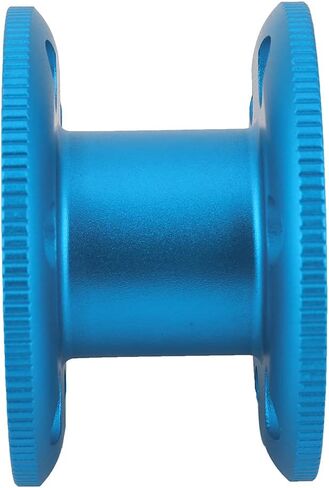 بكرة بكرة إصبع الغوص من سبائك الألومنيوم، سوداء، حجم صغير - مقاومة متينة للتآكل، استخدام مريح مع القفازات، مثالية للغوص الفني والكهف (أزرق) in Kuwait