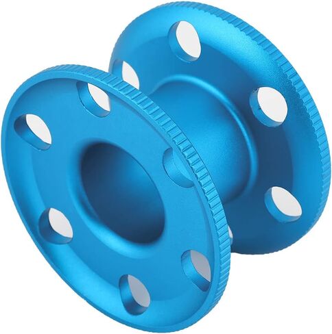 بكرة بكرة إصبع الغوص من سبائك الألومنيوم، سوداء، حجم صغير - مقاومة متينة للتآكل، استخدام مريح مع القفازات، مثالية للغوص الفني والكهف (أزرق) in Kuwait