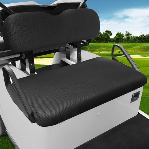 مجموعة أغطية مقاعد عربة الجولف العالمية من MOSNAI لـ EZGO TXT/RXV، Club Car DS/Precedent، Yamaha G29/ Drive 2 مقاعد أمامية، أغطية مقاعد متينة قابلة للتنفس، قماش شبكي من البوليستر قابل للغسل بدون شعار in Saudi Arabia