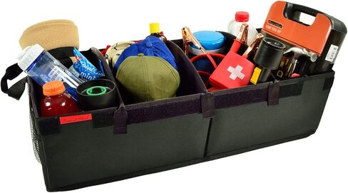 Picnic at Ascot Clemson University Licensed Tigers Heavy Duty Rigid Base Trunk Organizer -70 LB Capacity - Adjustable Dividers - 30" wide x 15" deep - Designed & Quality Approved in the USA in Saudi Arabia
