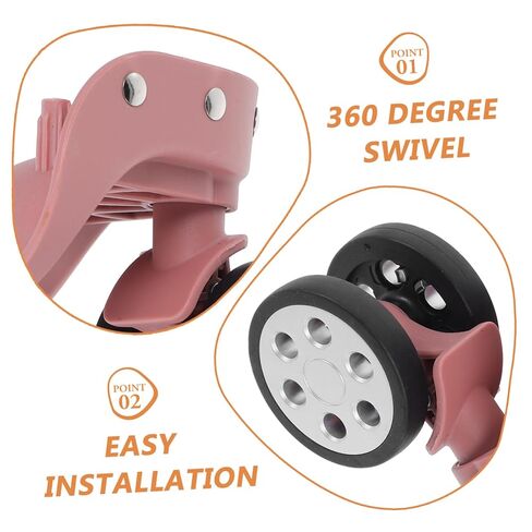 Sosoport 2pairs Replacement Luggage Wheels for Suitcase Spinner Caster Wheels Material Easy Install for London Fog in Saudi Arabia