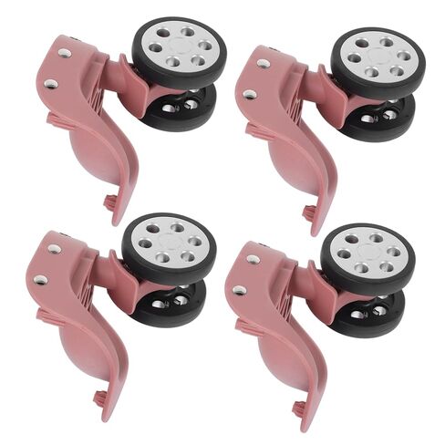 Luggage Wheels Replacement Universal Swivel Wheels for Suitcase 2 Pairs Sturdy Replacement Parts for Trolley Bags Suitable for Luggage Repair in Saudi Arabia