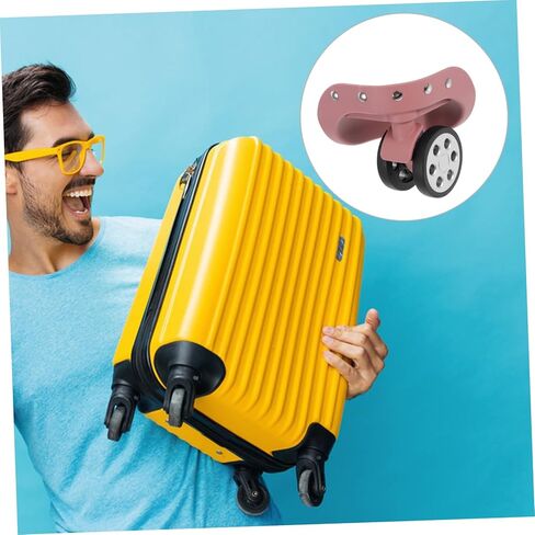 Luggage Wheels Replacement Universal Swivel Wheels for Suitcase 2 Pairs Sturdy Replacement Parts for Trolley Bags Suitable for Luggage Repair in Saudi Arabia