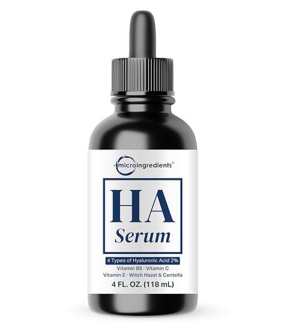 Hyaluronic Acid Serum with Vitamin B5 for Face | Lightweight Hydrating Face Serum for Dry & Sensitive Skin | 4 Types of HA at 2% with Vitamin C & E | Oil-Free & Fragrance-Free, 4 fl oz in Saudi Arabia