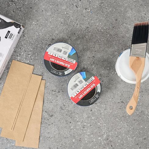 Restaurantware Painter Tape 2 Inch x 54 Yards 1 Roll Multi-Surface Blue Masking Tape Sticks for Upto 6 Days, Hand Tearable Without Leaving Residue Rubber Adhesion for Indoor Painting Use in Saudi Arabia