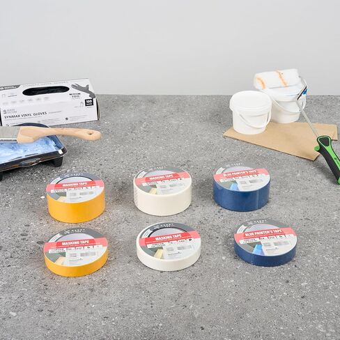Restaurantware Painter Tape 2 Inch x 54 Yards 1 Roll Multi-Surface Blue Masking Tape Sticks for Upto 6 Days, Hand Tearable Without Leaving Residue Rubber Adhesion for Indoor Painting Use in Saudi Arabia