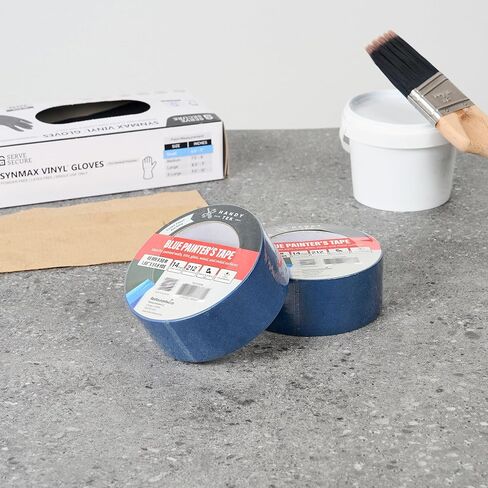 Restaurantware Painter Tape 2 Inch x 54 Yards 1 Roll Multi-Surface Blue Masking Tape Sticks for Upto 6 Days, Hand Tearable Without Leaving Residue Rubber Adhesion for Indoor Painting Use in Saudi Arabia