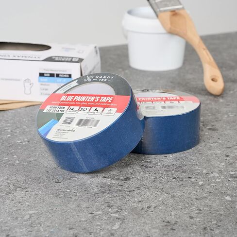 Restaurantware Painter Tape 2 Inch x 54 Yards 1 Roll Multi-Surface Blue Masking Tape Sticks for Upto 6 Days, Hand Tearable Without Leaving Residue Rubber Adhesion for Indoor Painting Use in Saudi Arabia