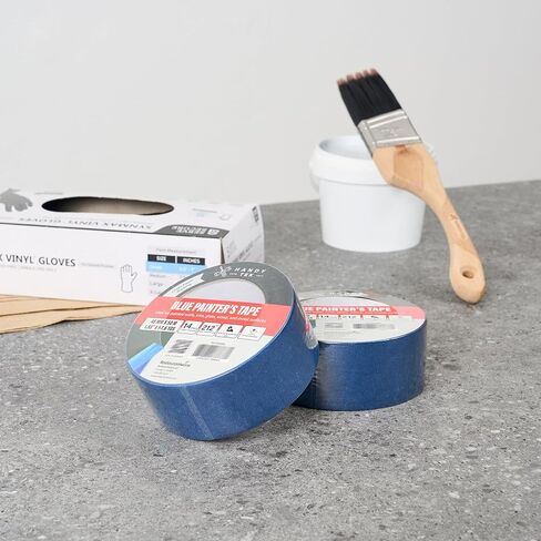 Restaurantware Painter Tape 2 Inch x 54 Yards 1 Roll Multi-Surface Blue Masking Tape Sticks for Upto 6 Days, Hand Tearable Without Leaving Residue Rubber Adhesion for Indoor Painting Use in Saudi Arabia