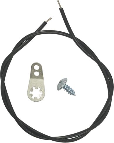 001-2869-000, 1 Set Guitar Cavity Shielding Ground Lug with Screw and Ground Wire, Compatible with F Style Guitars, Solder Lug Kit in Kuwait