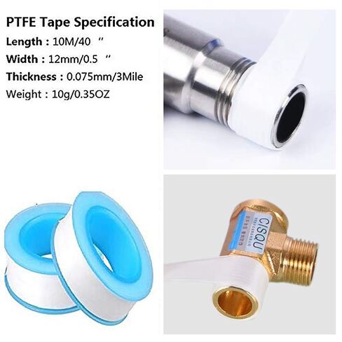 Thread Seal Tapes for Plumbers, Sealant Tape for Leak Water Pipe Thread(1/2-118inch-10Roll) in Saudi Arabia