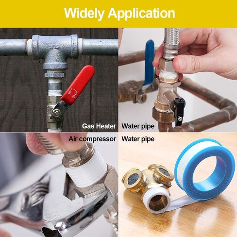 Thread Seal Tapes for Plumbers, Sealant Tape for Leak Water Pipe Thread(1/2-118inch-10Roll) in Saudi Arabia
