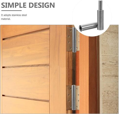 Luxshiny قابلة للحام من الفولاذ المقاوم للصدأ 304 مفصلات أسطوانية أسطوانية 16 × 100 مم مفصل باب معدني للخزانة والبوابة الصناعية مع دبوس قابل للفصل مناسب للاستخدام المنزلي والمقطورة in Kuwait