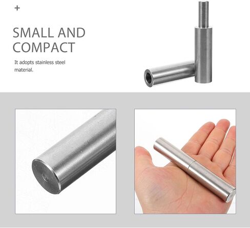 Luxshiny قابلة للحام من الفولاذ المقاوم للصدأ 304 مفصلات أسطوانية أسطوانية 16 × 100 مم مفصل باب معدني للخزانة والبوابة الصناعية مع دبوس قابل للفصل مناسب للاستخدام المنزلي والمقطورة in Kuwait