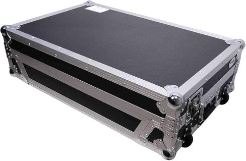 ProX XS-DDJFLX10WLT Flight Style Road Case for Pioneer DDJ-FLX10 DJ Controller| Environment-Friendly | Honeycomb Digital Surface | Heavy-Duty Protection Silver Hardware| Black color/Black Finish in Kuwait