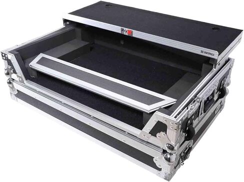 ProX XS-DDJFLX10WLT Flight Style Road Case for Pioneer DDJ-FLX10 DJ Controller| Environment-Friendly | Honeycomb Digital Surface | Heavy-Duty Protection Silver Hardware| Black color/Black Finish in Kuwait