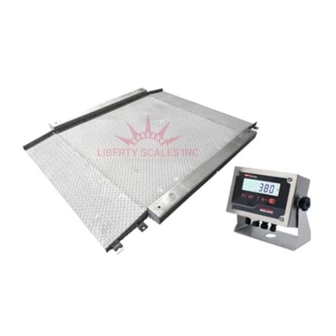 Liberty LS-917-SS-R Premium Stainless Steel Drum Scale | 30" x 30" | 10.000 lb x 2 lb in Saudi Arabia