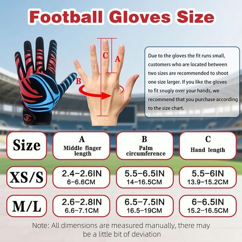 Whirlwind Youth Football Gloves,Flexible Fit Comfort,Impact Protection Wrist Support,Breathable Mesh for Teen Boys and Girls Sports,Gift for Christmas,Birthday in Saudi Arabia