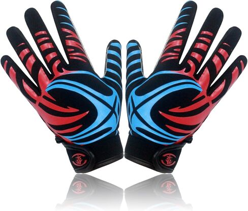 Whirlwind Youth Football Gloves,Flexible Fit Comfort,Impact Protection Wrist Support,Breathable Mesh for Teen Boys and Girls Sports,Gift for Christmas,Birthday in Saudi Arabia