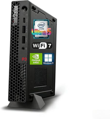 كمبيوتر مكتبي صغير Lenovo ThinkCentre M80q (Intel i3-10100T 3.00 جيجا هرتز، 32 جيجا رام، 512 جيجا PCIe SSD، WiFi 6، BT 5.2، RJ-45، Win 11 Pro) مع USB KYB، ماوس، وDockztorm Hub in Saudi Arabia