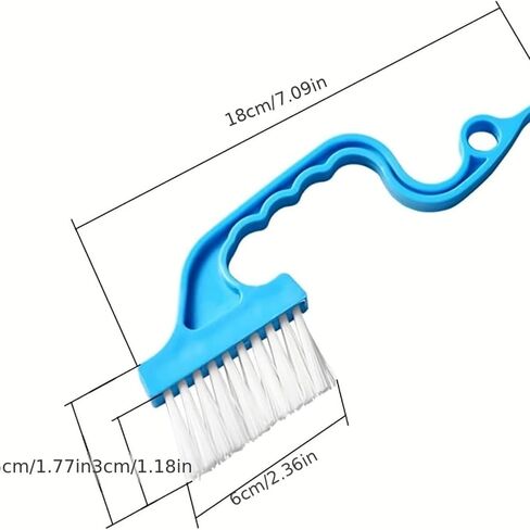 1pcs Hand-held Groove Gap Cleaning Tools Door Window Track Kitchen Cleaning Brushes (Blue) in Saudi Arabia