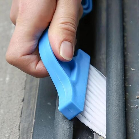 1pcs Hand-held Groove Gap Cleaning Tools Door Window Track Kitchen Cleaning Brushes (Blue) in Saudi Arabia