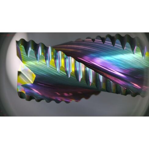 Tools Tools Roughing End Mill, DLC Diamond-Like Coating Carbide Milling Cutter for Aluminum, Copper, Magnesium Alloys, Composite Materials, 3 Flute, 1/4" Shank（1 Piece, 1/4"-2.5" L） in Kuwait