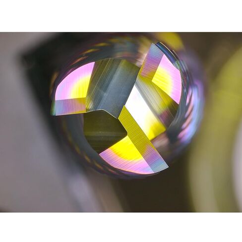 Tools Tools Roughing End Mill, DLC Diamond-Like Coating Carbide Milling Cutter for Aluminum, Copper, Magnesium Alloys, Composite Materials, 3 Flute, 1/4" Shank（1 Piece, 1/4"-2.5" L） in Kuwait