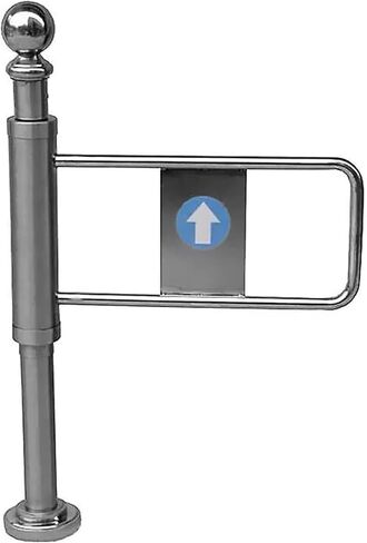 Automatic Swing Gate for Supermarkets Stainless Steel Self-Closing Pedestrian Door One-Way Safety Entrance Gate in Kuwait