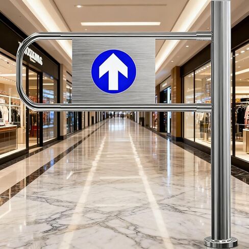 Stainless Steel Entrance and Exit Device Automatic Closing Way Door for Pedestrian Access Control for Store(Left,70 * 100cm) in Kuwait