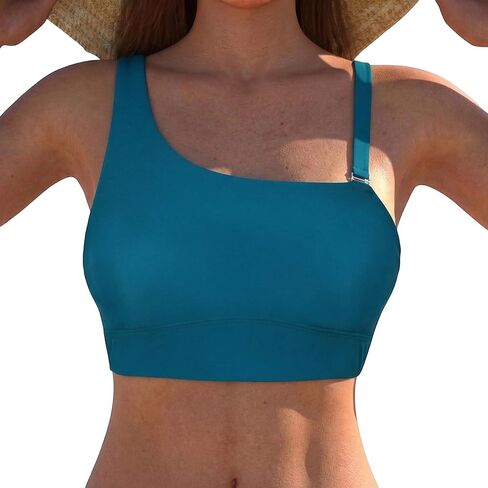 Hilor Women للسيدات Bikini Top One One -Counte Swimsuits تدفع أعلى بدلة السباحة أعلى Tankini قمم فقط in Kuwait