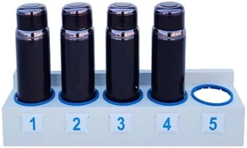 Wall-Mounted Rectangular Water Bottle Holder, Cup Rack for 5-12 Bottles, Ideal for Educational Institutions, Warehouses, Cinemas & Conference Rooms, 80cm Long (Holds 6) in Saudi Arabia
