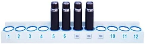 Wall-Mounted Rectangular Water Bottle Holder, Cup Rack for 5-12 Bottles, Ideal for Educational Institutions, Warehouses, Cinemas & Conference Rooms, 80cm Long (Holds 6) in Saudi Arabia