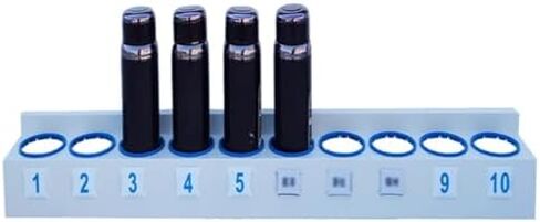 Wall-Mounted Rectangular Water Bottle Holder, Cup Rack for 5-12 Bottles, Ideal for Educational Institutions, Warehouses, Cinemas & Conference Rooms, 80cm Long (Holds 6) in Saudi Arabia