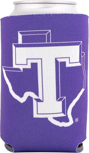 علبة عازلة لجامعة ولاية صبار الصحراء تارلتون TSU Texans، مبرد مشروبات، عبوة واحدة من الفوم، 12 أونصة، حامل علبة من جانب واحد (تصميم أ) in Saudi Arabia