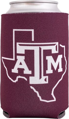 Desert Cactus Texas A&M University Can Insulator Aggies TAMU Beverage Cooler 1 Pack Foam 12oz Can Holder Single Sided (Design A) in Saudi Arabia