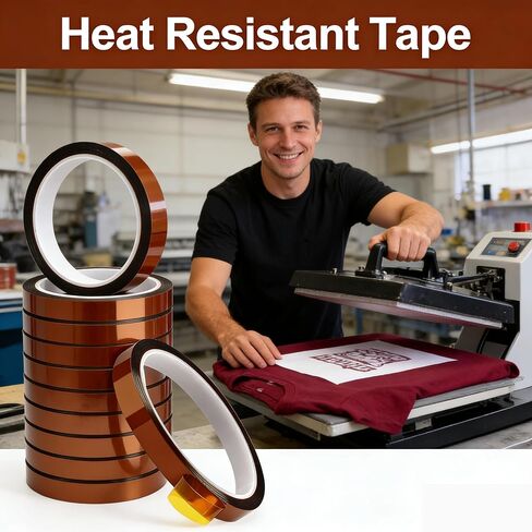11 PCS Heat Tape for Sublimation, 10mm x 33m (108ft) High Temperature Heat Resistant Transfer Tape for Heat Press, Electronics, Soldering, No Residue in Saudi Arabia