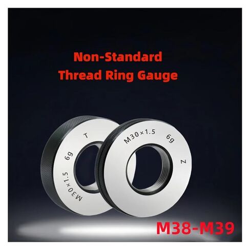 1SET(1*GO+1*NOGO) M38-M39 Non-Standard Metric Fine Tooth Thread Ring Gauge Measure 6g Tool M38 M39 X1.5 0.5 1.25 0.75 1 2 3(M38x0.75-6g T Z) in Saudi Arabia