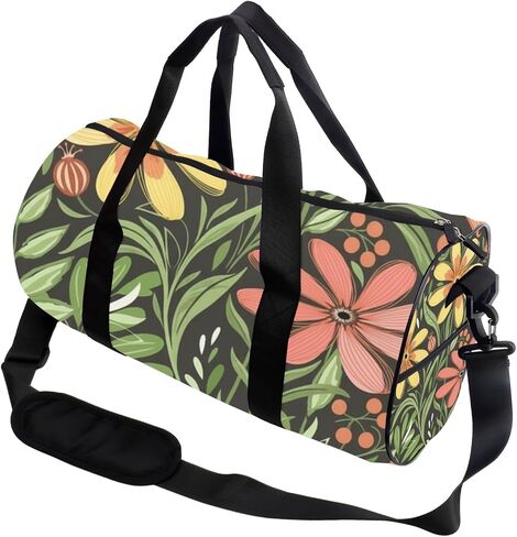 Dark Green Foliage Easy Clean Womens Bag Oxford Tote Bags Adjustable Shoulder Strap, Convertible Carry Backpack Retro Gym Bag For Pilates Hiking Gym Stuff For Men in Kuwait